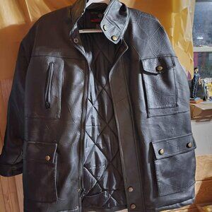 Men's Size Medium Black Leather Jacket
